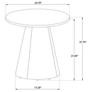  Coaster Furniture Franklin 706437 Round Wood Pedestal End Table - Dark Brown IMAGE 6