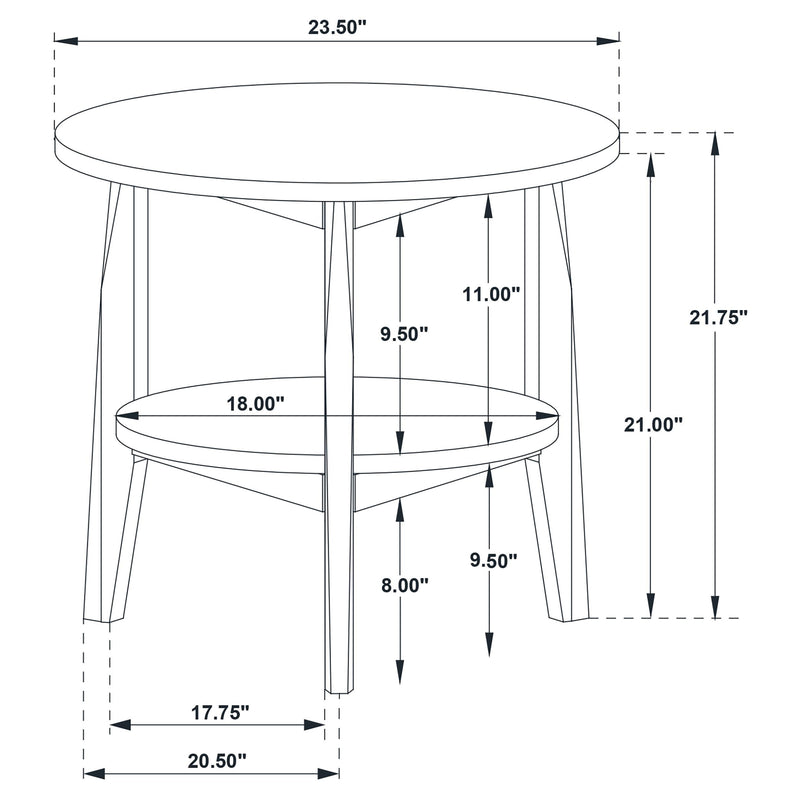  Coaster Furniture Bradley 706448-S2 2-Piece Round SmartTop Coffee Table Set - Grey/Natural IMAGE 11