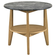  Coaster Furniture Bradley 706448-S2 2-Piece Round SmartTop Coffee Table Set - Grey/Natural IMAGE 6