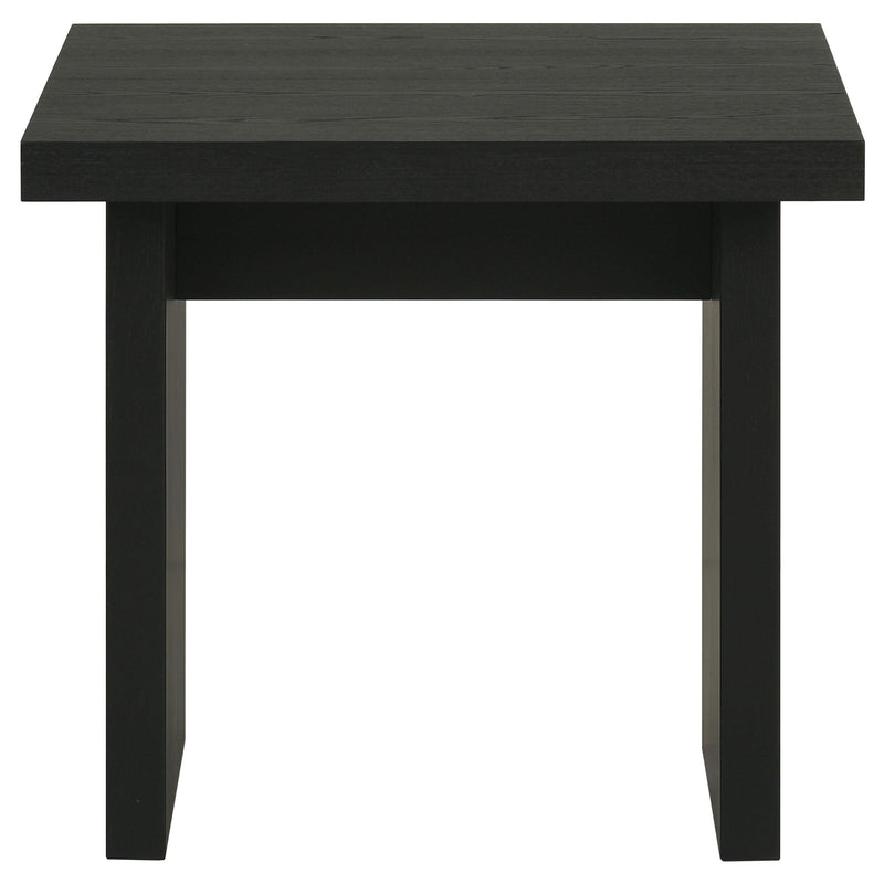  Coaster Furniture Decker 706477 Square Occasional End Table - Black IMAGE 2