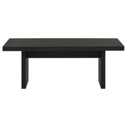 Coaster Furniture Decker 706478 47-Inch Rectangular Coffee Table - Black IMAGE 2