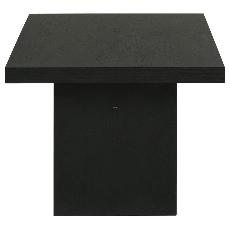  Coaster Furniture Decker 706478 47-Inch Rectangular Coffee Table - Black IMAGE 3
