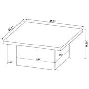  Coaster Furniture Devar 708068-S2 2-piece Square Coffee and End Table Set - Mango IMAGE 10