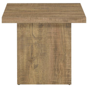  Coaster Furniture Devar 708068-S3 3-piece Square Coffee and End Table Set - Mango IMAGE 4