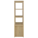  Coaster Furniture Laurelton 708224 3-shelf Media Tower Tall Pier Cabinet - Light Oak IMAGE 6