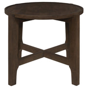  Coaster Furniture Cota 708288-S3 3-piece Solid Wood Coffee and End Table Set - Dark Brown IMAGE 4