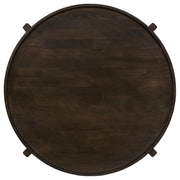  Coaster Furniture Cota 708288-S3 3-piece Solid Wood Coffee and End Table Set - Dark Brown IMAGE 5