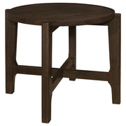 Coaster Furniture Cota 708288-S3 3-piece Solid Wood Coffee and End Table Set - Dark Brown IMAGE 7