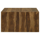  Coaster Furniture Odilia 708418-S2 2-piece Solid Wood Coffee and End Table Set - Auburn IMAGE 4
