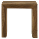  Coaster Furniture Odilia 708418-S3 3-piece Solid Wood Coffee and End Table Set - Auburn IMAGE 10