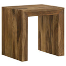  Coaster Furniture Odilia 708418-S3 3-piece Solid Wood Coffee and End Table Set - Auburn IMAGE 7