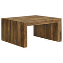  Coaster Furniture Odilia 708418-S3 3-piece Solid Wood Coffee and End Table Set - Auburn IMAGE 8