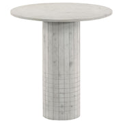  Coaster Furniture Astoria 709668-S3 3-piece Marble Coffee and End Table Set - White IMAGE 3