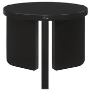  Coaster Furniture Cordova 709678-S2 2-piece Solid Wood Coffee and End Table Set - Black IMAGE 7