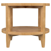  Coaster Furniture Camillo 709698-S3 3-piece Round Coffee and End Table Set - Maple IMAGE 3
