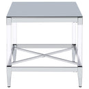  Coaster Furniture Lindley 709728-S3 3-piece Square Coffee and End Table Set - Chrome IMAGE 6