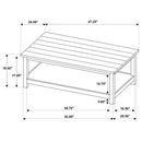  Coaster Furniture Payne 710568-S2A 2-piece Coffee and End Table Set - Distressed Java IMAGE 13