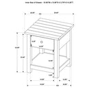  Coaster Furniture Payne 710568-S3 3-piece Coffee and 1-drawer End Table Set - Java IMAGE 10