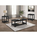  Coaster Furniture Payne 710568-S3A 3-piece Coffee and End Table Set - Distressed Java IMAGE 2