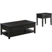  Coaster Furniture Concord 710578-S2 2-piece Coffee and End Table Set - Distressed Java IMAGE 2
