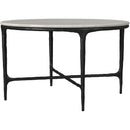 Coaster Furniture Hermas 710738-S2 2-piece Round Marble Coffee and End Table Set - White IMAGE 10