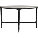 Coaster Furniture Hermas 710738-S2 2-piece Round Marble Coffee and End Table Set - White IMAGE 11