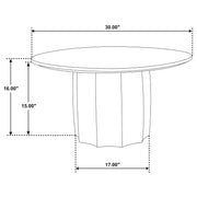  Coaster Furniture Cayenne 710778 Solid Mango Wood Coffee Table - Walnut IMAGE 4