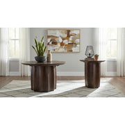  Coaster Furniture Cayenne 710778 Solid Mango Wood Coffee Table - Walnut IMAGE 7
