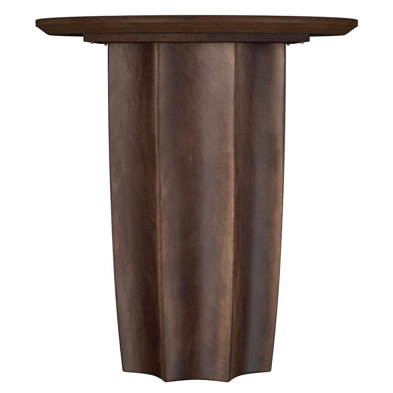  Coaster Furniture Cayenne 710778-S3 3-piece Solid Mango Wood Coffee Table Set - Walnut IMAGE 3