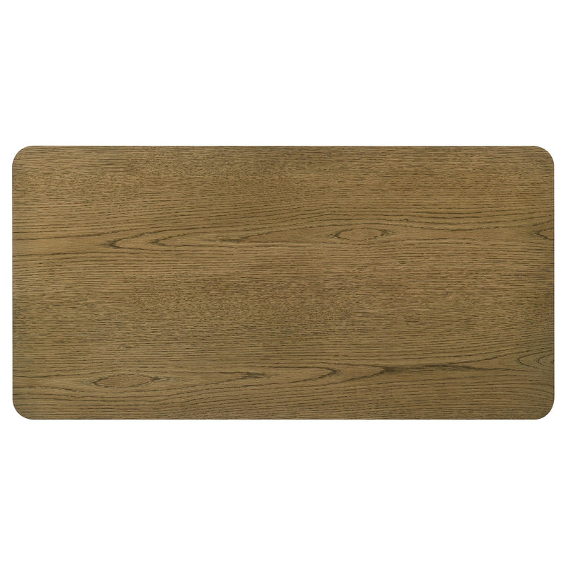  Coaster Furniture Castlewood 710858 Engineered Wood Coffee Table - Brown Oak IMAGE 5