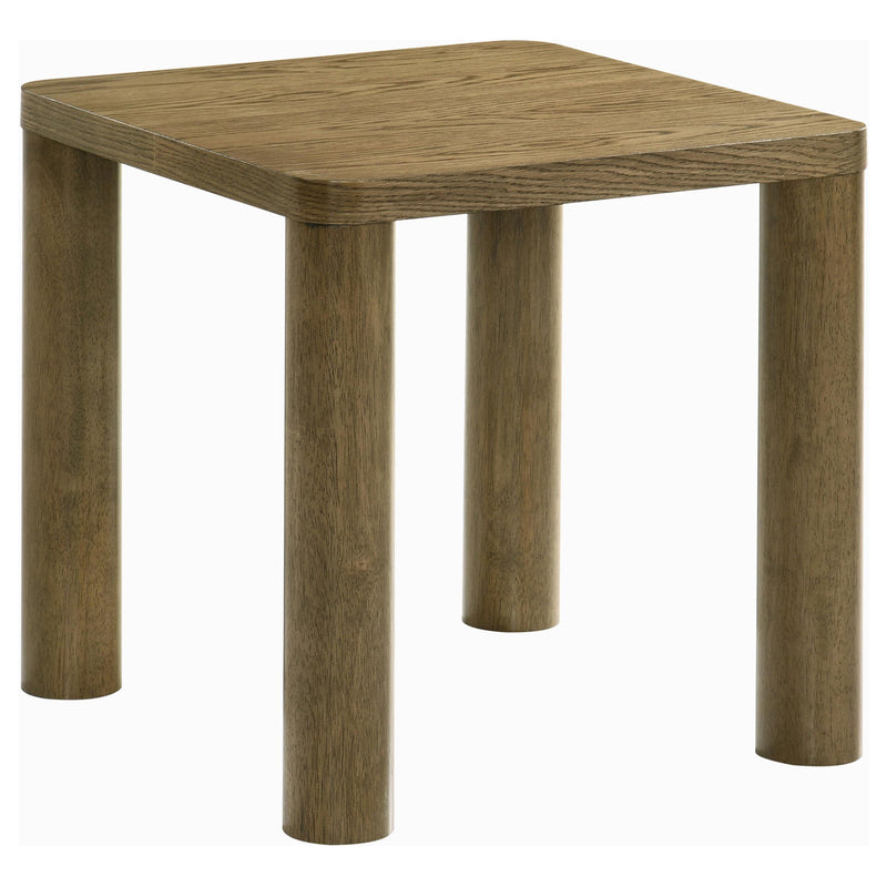  Coaster Furniture Castlewood 710858-S3 3-piece Cocktail Coffee Table Set - Brown Oak IMAGE 7
