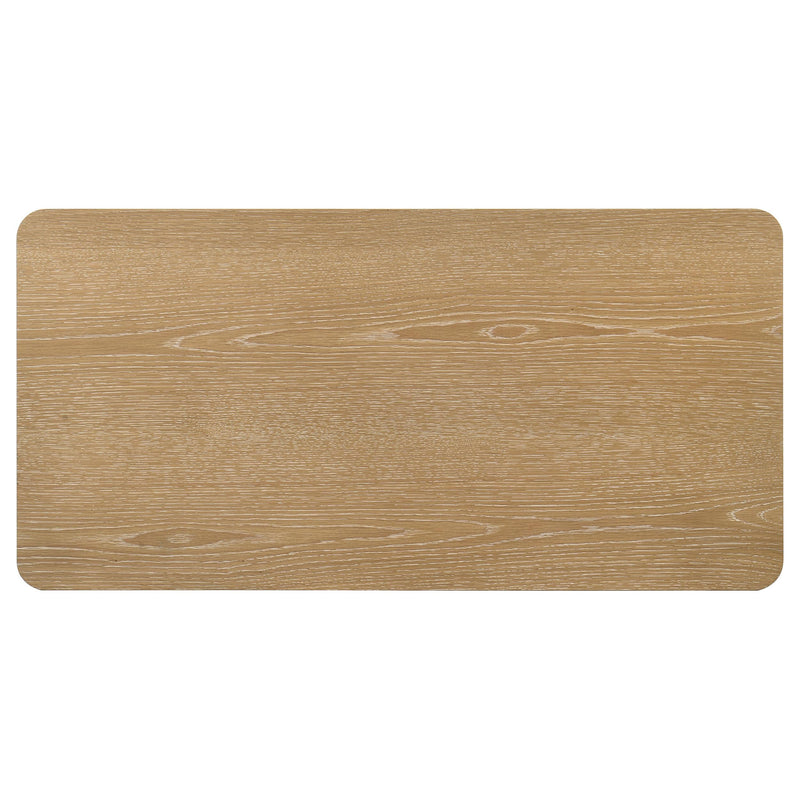  Coaster Furniture Castlewood 710868 Engineered Wood Coffee Table - Light Oak IMAGE 5