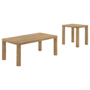  Coaster Furniture Castlewood 710868-S2 2-piece Cocktail Coffee Table Set - Light Oak IMAGE 1