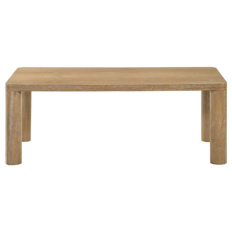  Coaster Furniture Castlewood 710868-S3 3-piece Cocktail Coffee Table Set - Light Oak IMAGE 7