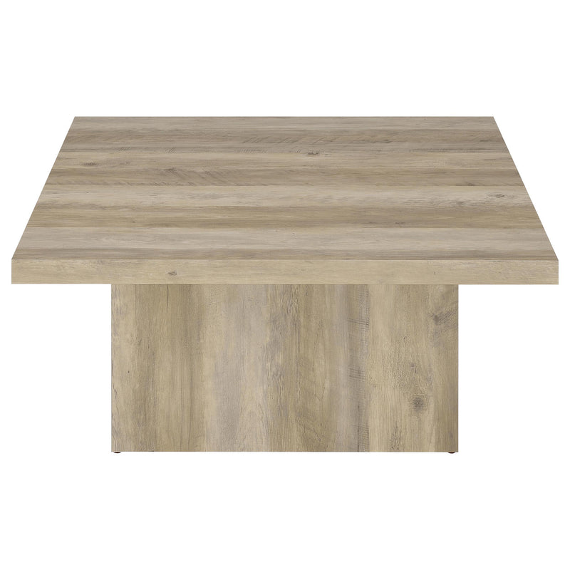  Coaster Furniture Devar 710878 Square Engineered Wood Coffee Table - Distressed Pine IMAGE 7