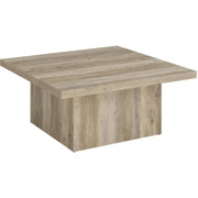  Coaster Furniture Devar 710878-S3 3-piece Square Coffee End Table Set - Distressed Pine IMAGE 8