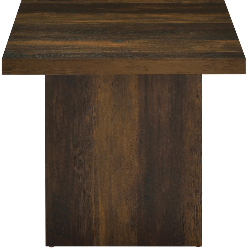  Coaster Furniture Devar 710888-S3 3-piece Square Coffee and End Table Set - Dark Pine IMAGE 4