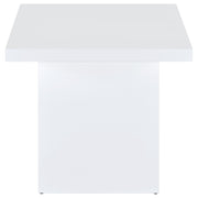  Coaster Furniture Devar 710897 Square Engineered Wood End Table - White High Gloss IMAGE 8