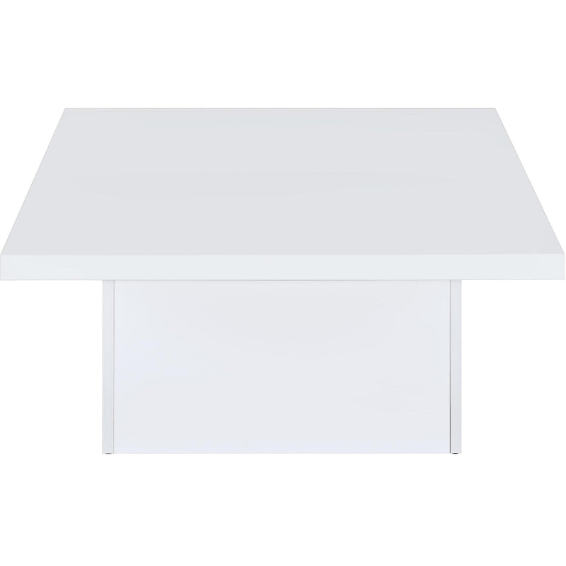  Coaster Furniture Devar 710898-S2 2-piece Square Coffee End Table Set - White High Gloss IMAGE 11