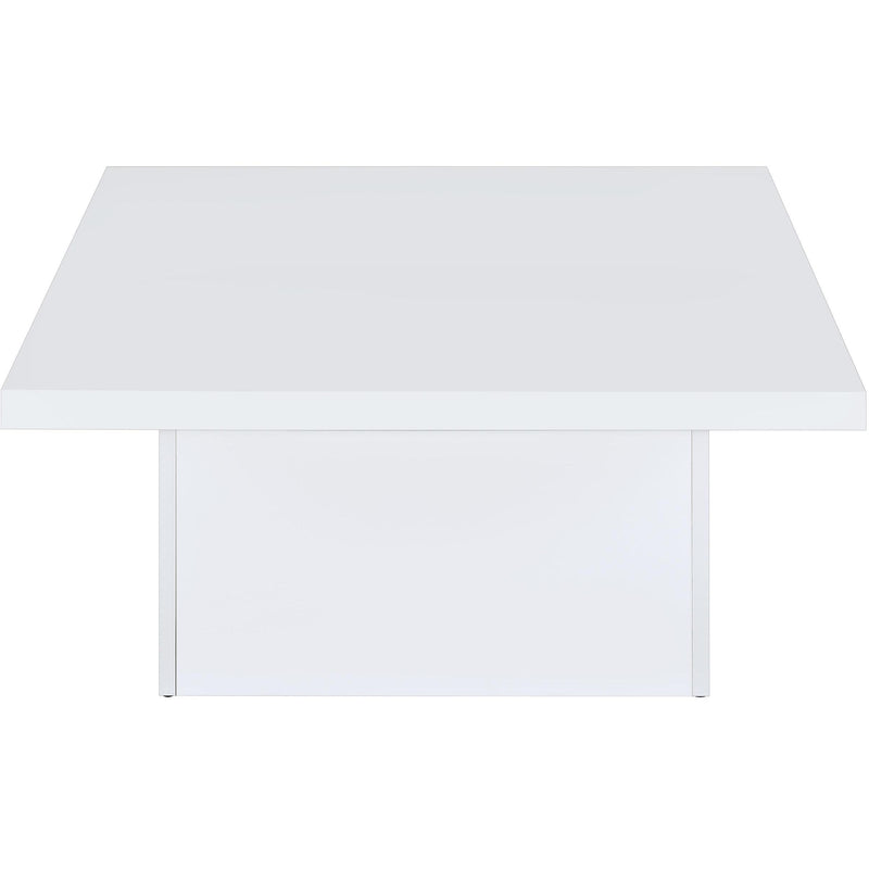  Coaster Furniture Devar 710898-S2 2-piece Square Coffee End Table Set - White High Gloss IMAGE 12