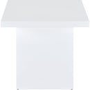  Coaster Furniture Devar 710898-S2 2-piece Square Coffee End Table Set - White High Gloss IMAGE 4