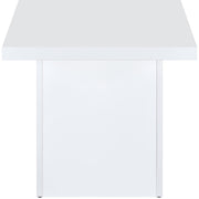  Coaster Furniture Devar 710898-S2 2-piece Square Coffee End Table Set - White High Gloss IMAGE 6