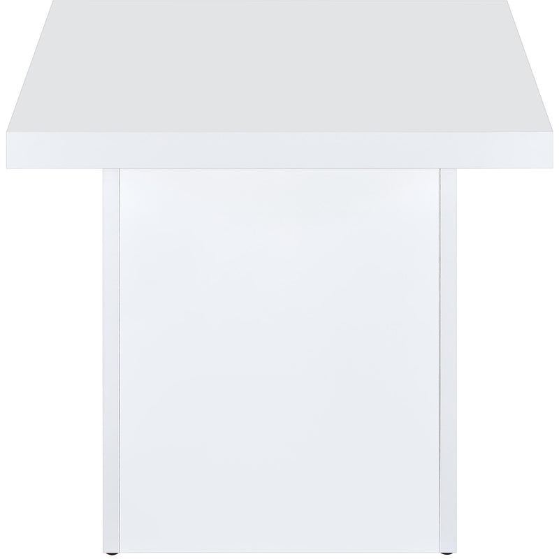  Coaster Furniture Devar 710898-S2 2-piece Square Coffee End Table Set - White High Gloss IMAGE 6