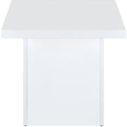  Coaster Furniture Devar 710898-S2 2-piece Square Coffee End Table Set - White High Gloss IMAGE 7