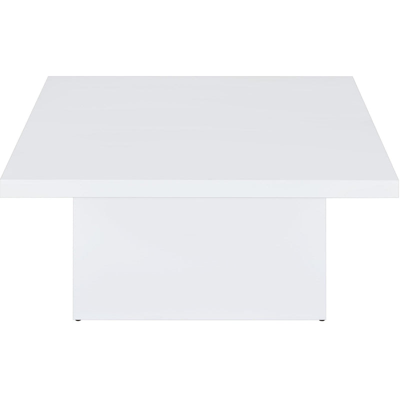  Coaster Furniture Devar 710898-S2 2-piece Square Coffee End Table Set - White High Gloss IMAGE 9