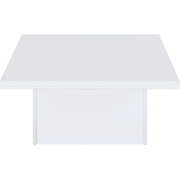  Coaster Furniture Devar 710898-S3 3-piece Square Coffee End Table Set - White High Gloss IMAGE 12