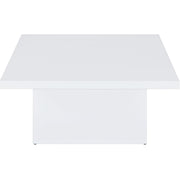  Coaster Furniture Devar 710898-S3 3-piece Square Coffee End Table Set - White High Gloss IMAGE 9