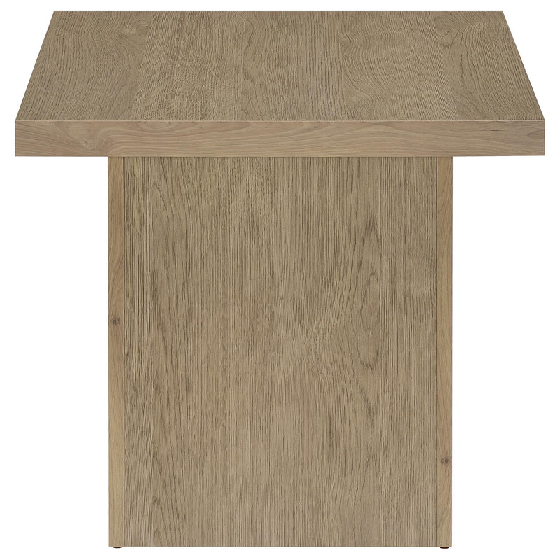  Coaster Furniture Devar 710917 Square Engineered Wood End Table - Latte IMAGE 3