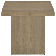  Coaster Furniture Devar 710917 Square Engineered Wood End Table - Latte IMAGE 5