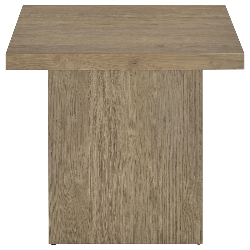  Coaster Furniture Devar 710917 Square Engineered Wood End Table - Latte IMAGE 5